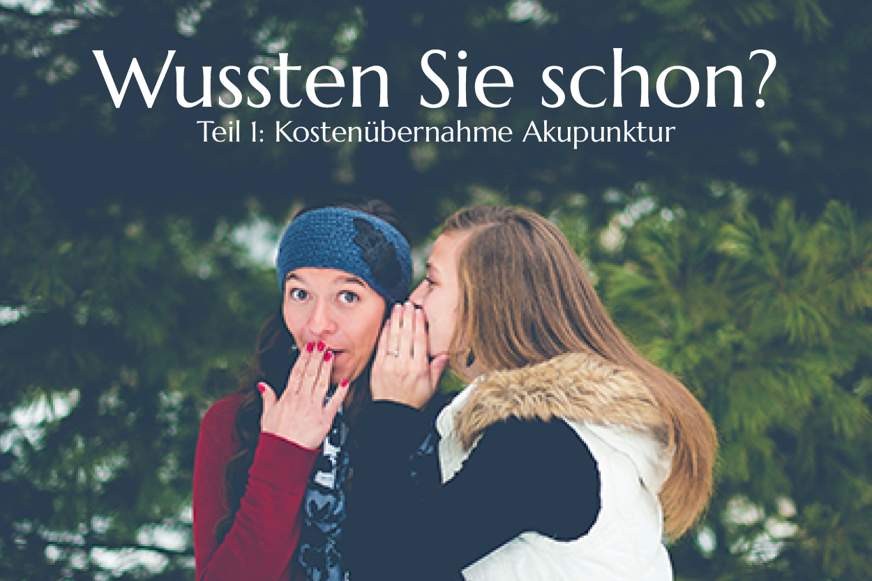 Wussten Sie schon? Thema Akupunktur Orthopädisches Zentrum Sprockhövel